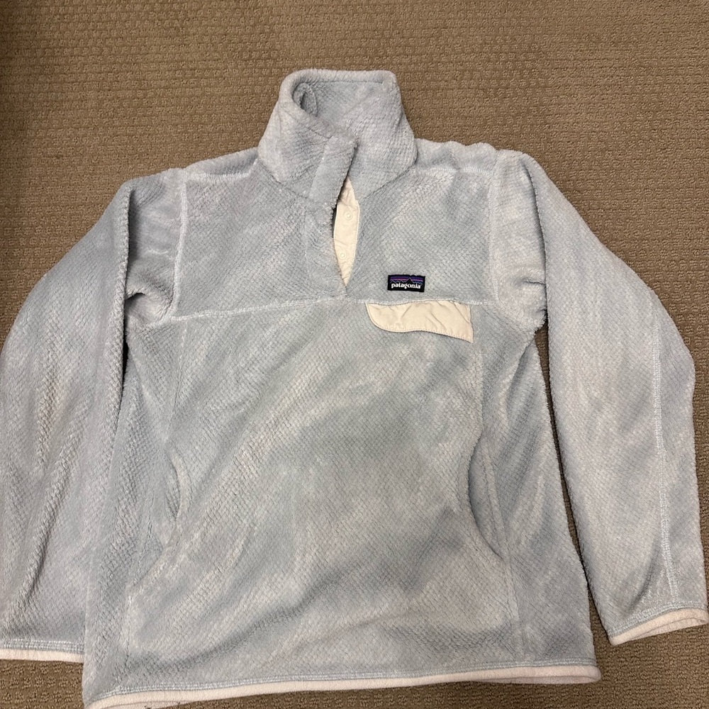 Patagonia Women’s Soft Blue Turtleneck Sweater